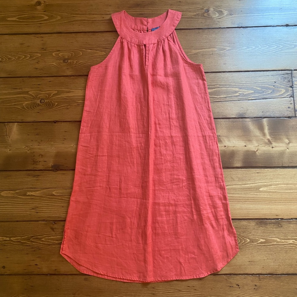 NEW WITHOUT TAGS! Antibes Blanc 100% Linen Dress- XS